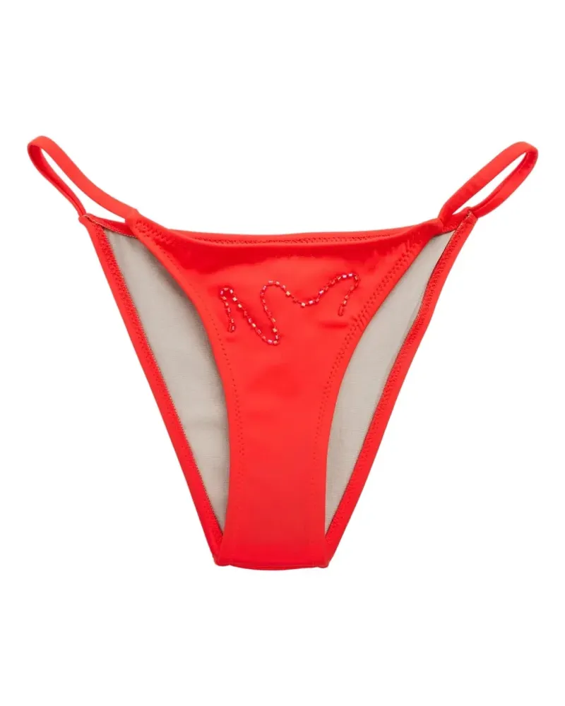 Paloma Wool bead-embellished bikini bottoms - Rot Rot