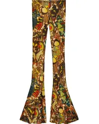 Jean Paul Gaultier Papillon Hose mit abstraktem Print Gelb