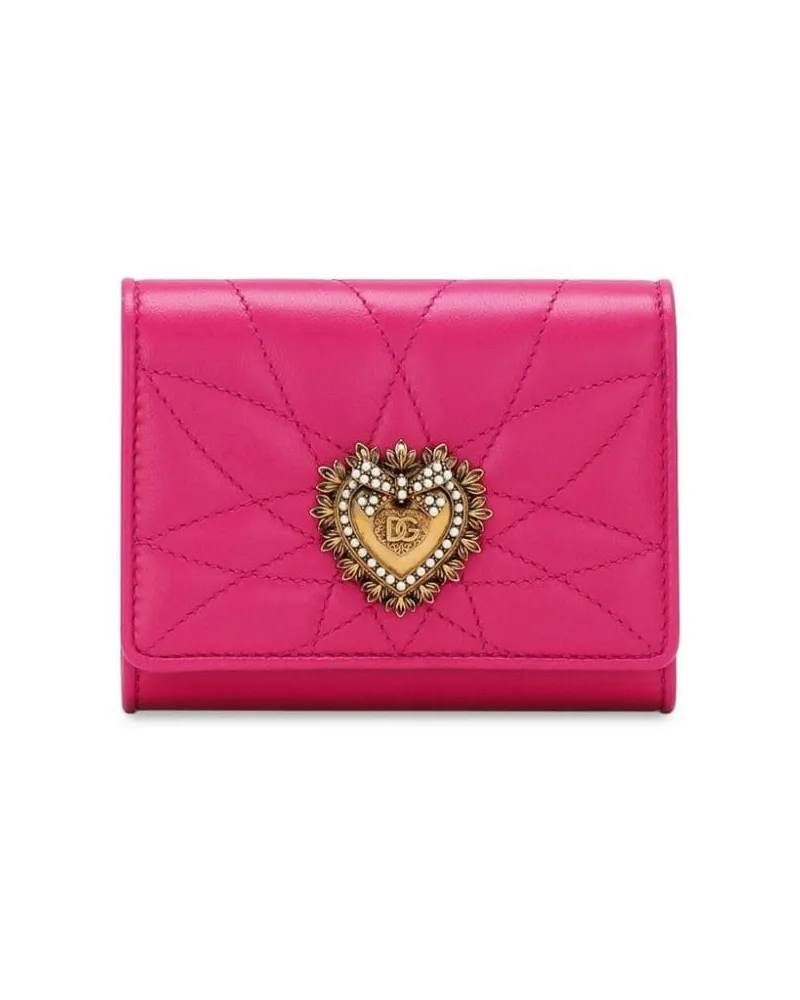Dolce & Gabbana Kleines Devotion Portemonnaie - Rosa Rosa
