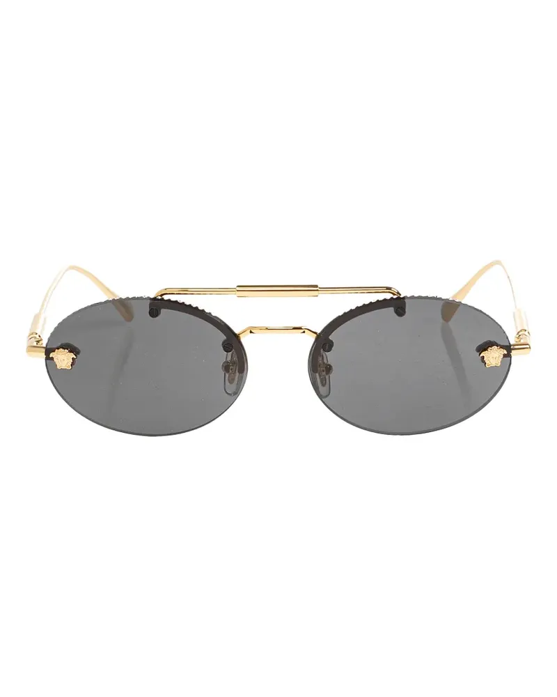 Versace Medusa crystal-embellished sunglasses - Gold Gold