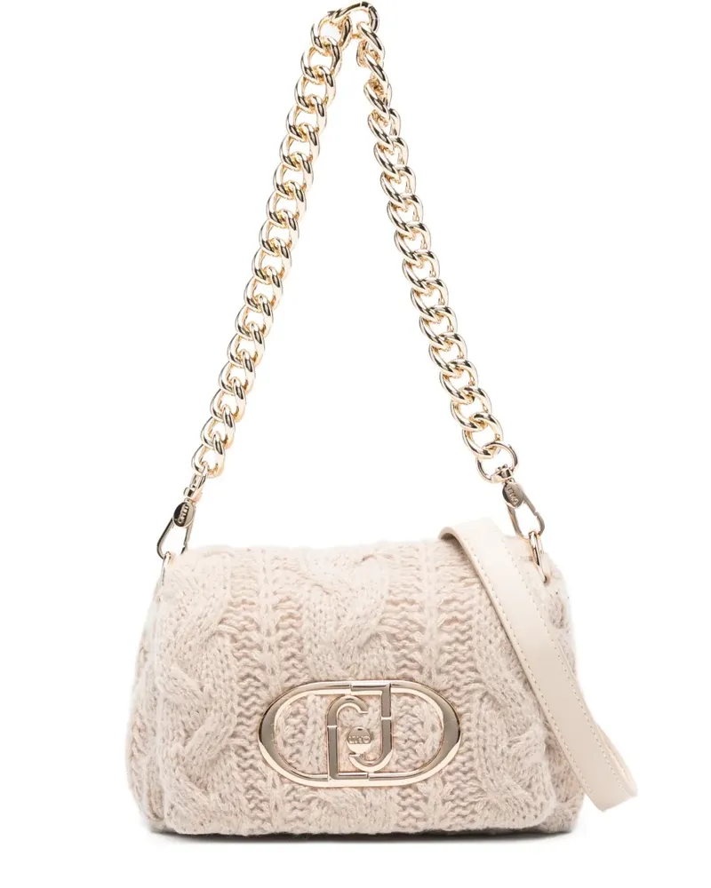 Liu Jo Mini Schultertasche mit Zopfmuster - Nude Nude
