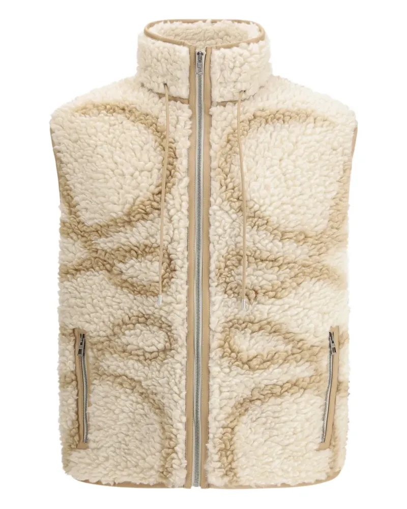 Loewe zip high-neck vest - Nude Nude