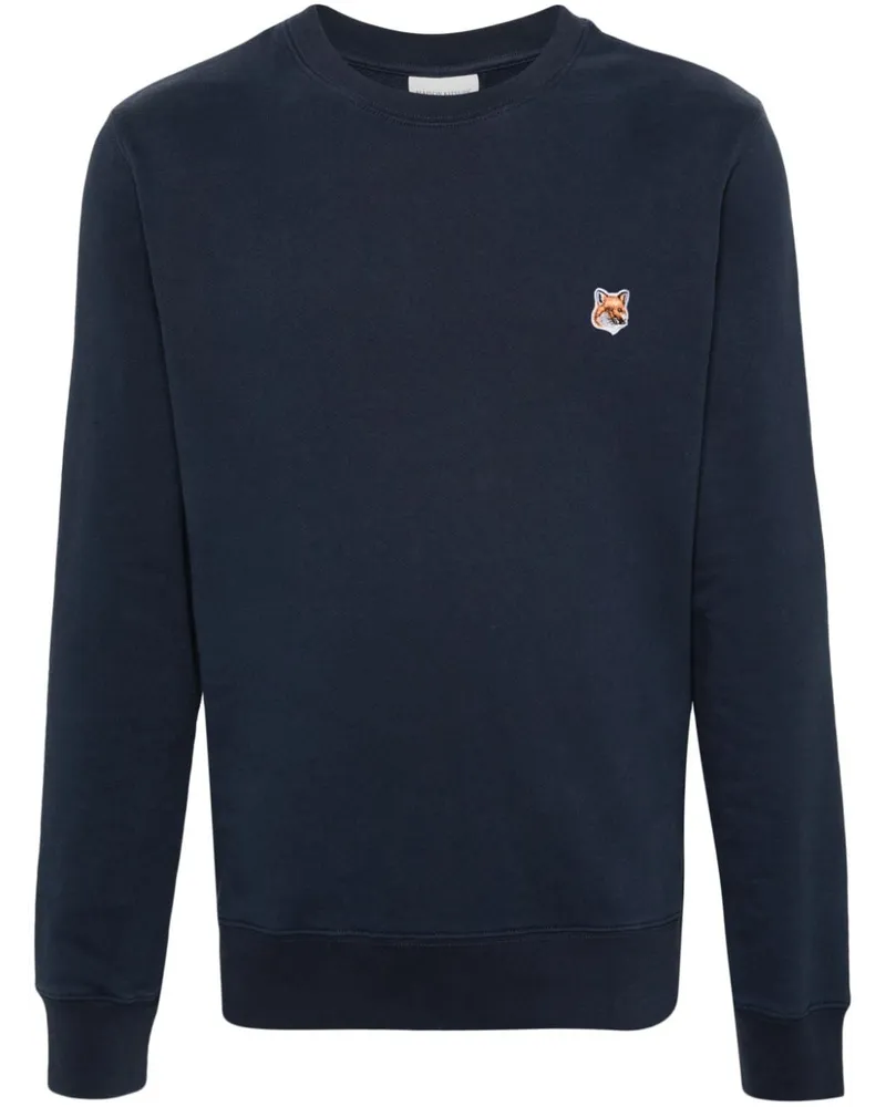 Kitsuné Fox Head Sweatshirt - Blau Blau