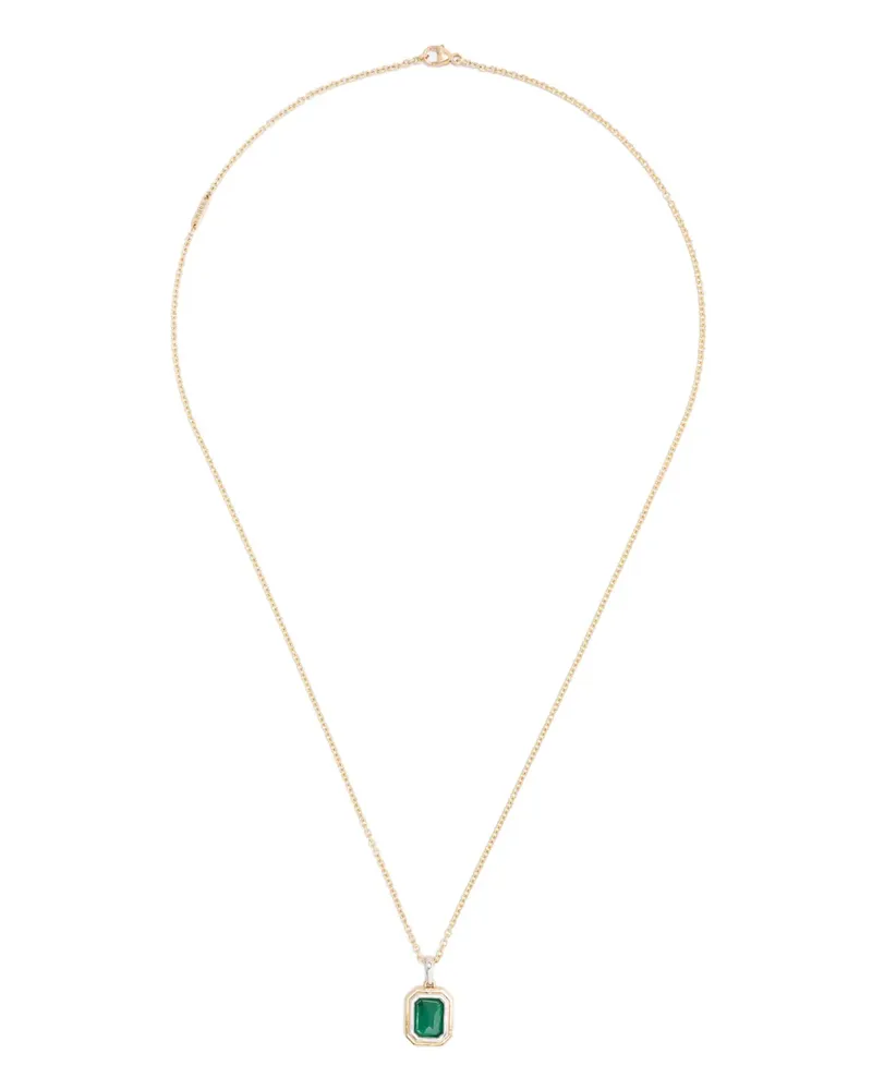 MAOR 18kt Equinox Gelbgoldhalskette mit Peridot Gold