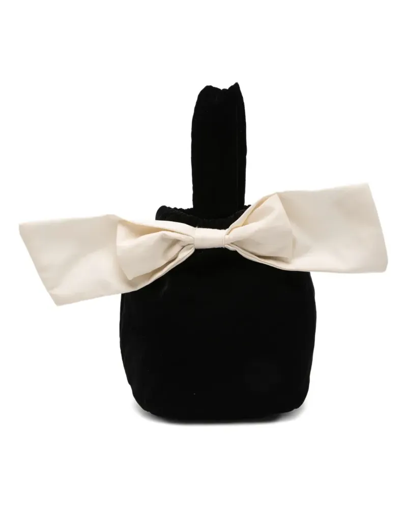 Never Fully Dressed Clutch mit Schleifendetail - Schwarz Schwarz