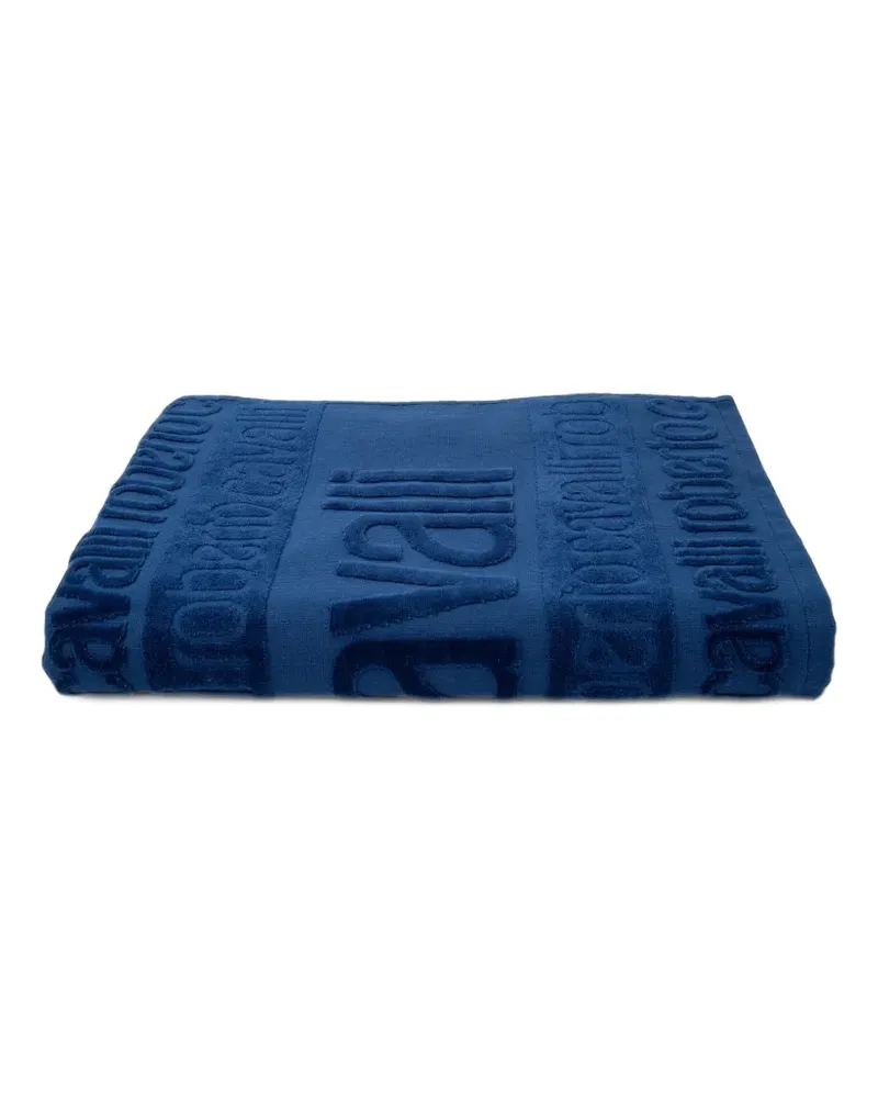 Roberto Cavalli Home Icon Badetuch aus Logo-Jacquard - Blau Blau