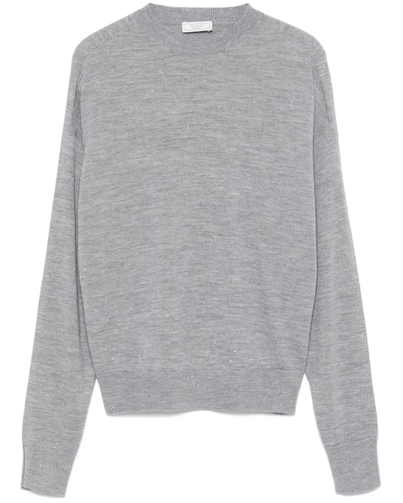 Peserico Pullover mit Metallic-Garn - Grau Grau