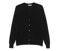 Fein gestrickter Cardigan - Schwarz