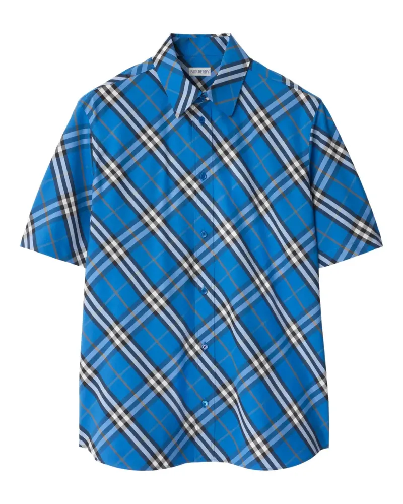 Burberry Hemd mit Check - Blau Blau