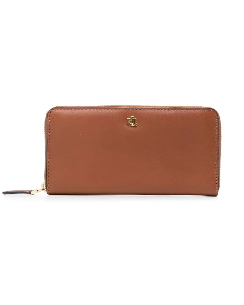 Ralph Lauren Portemonnaie mit Logo-Schild - Braun Braun