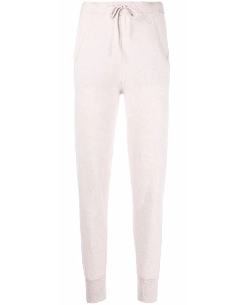 N.Peal Schmale Hose mit Kordelzug - Nude Nude