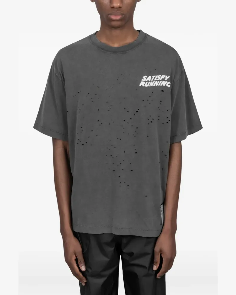 Satisfy distressed T-shirt - Grau Grau