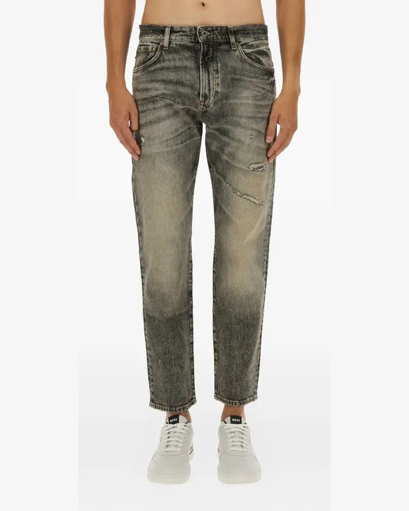 HUGO BOSS distressed jeans - Grau Grau