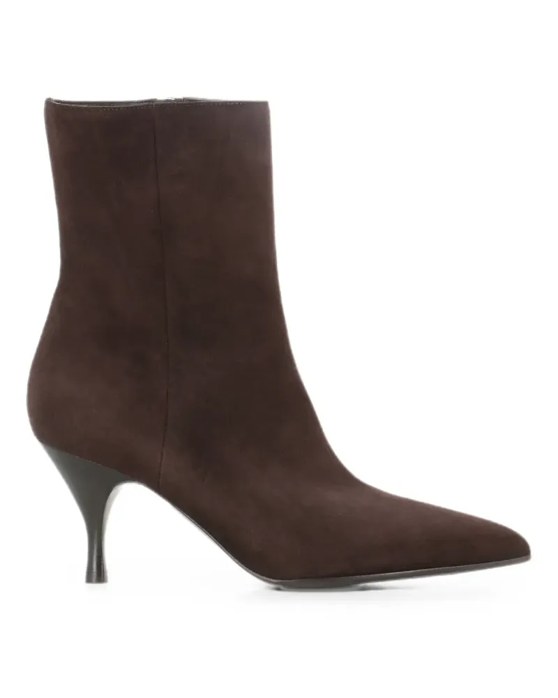 Sergio Levantesi pointed-toe suede ankle boots - Braun Braun