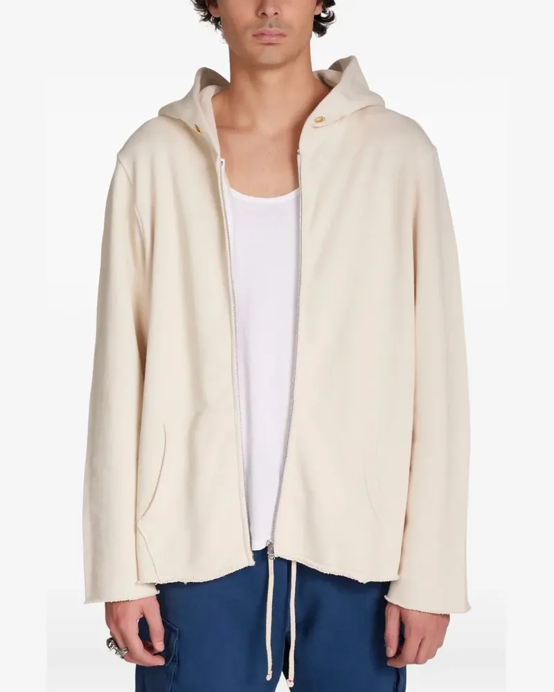 LES TIEN Ungesäumte Kapuzenjacke - Nude Nude