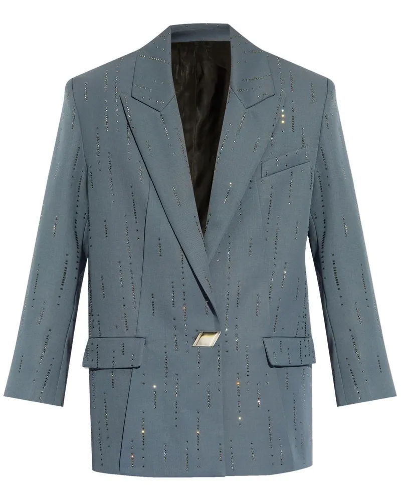 ATTICO Blazer mit Strass Blau