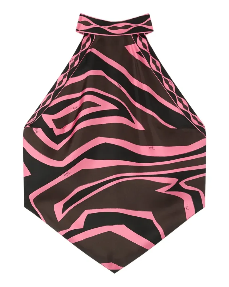 Emilio Pucci Oberteil mit Labirinto-Print - Schwarz Schwarz