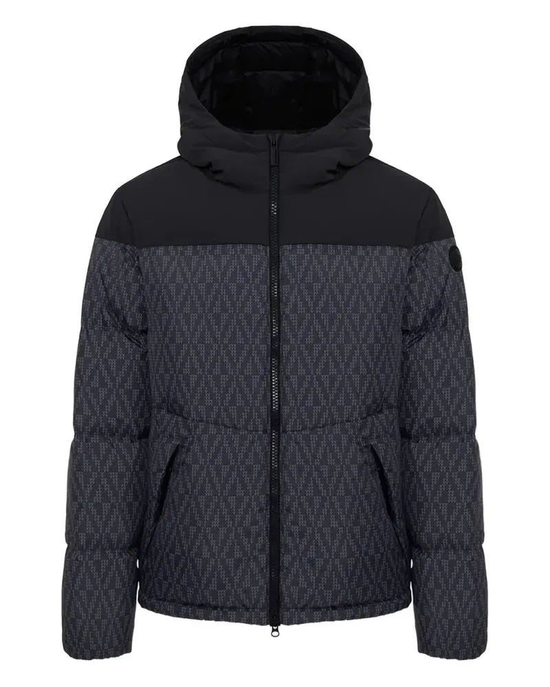 Colmar hooded patterned jacket - Grau Grau