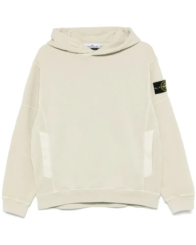 Stone Island Hoodie mit Kompass-Patch - Nude Nude