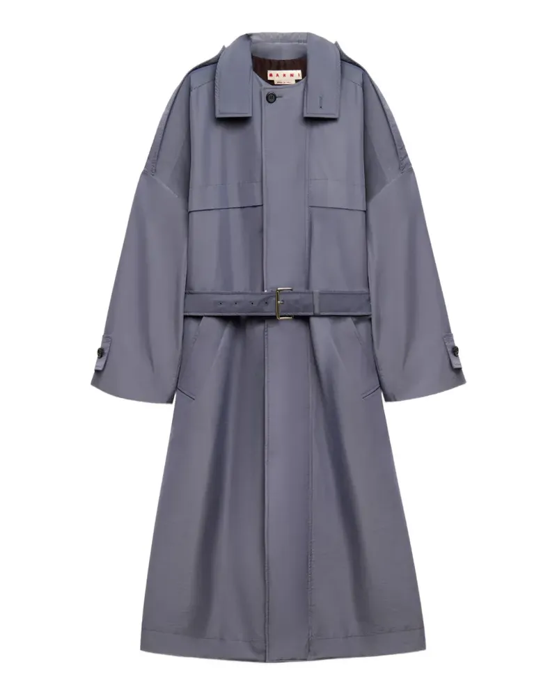 Marni belted trench coat - Blau Blau
