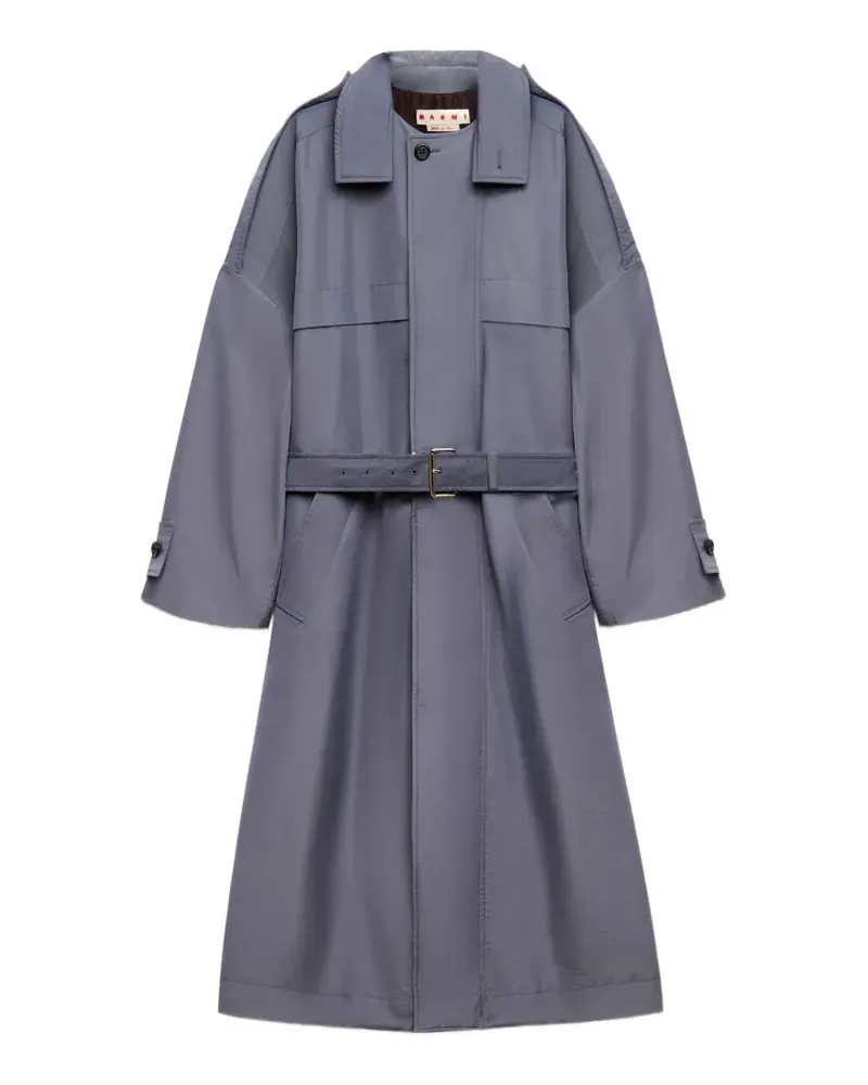 Marni Trenchcoat mit Gürtel - Blau Blau