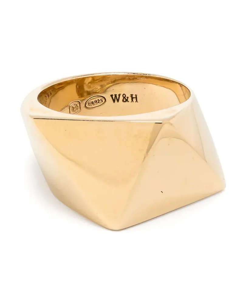 Wouters & Hendrix Triangles ring - Gold Gold