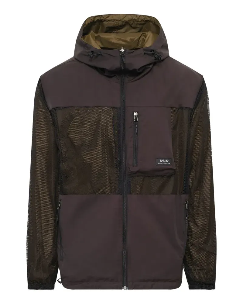 TAION reversible hooded jacket - Schwarz Schwarz