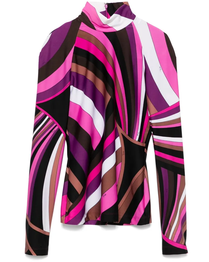 Emilio Pucci Oberteil mit Iride-Print - Schwarz Schwarz