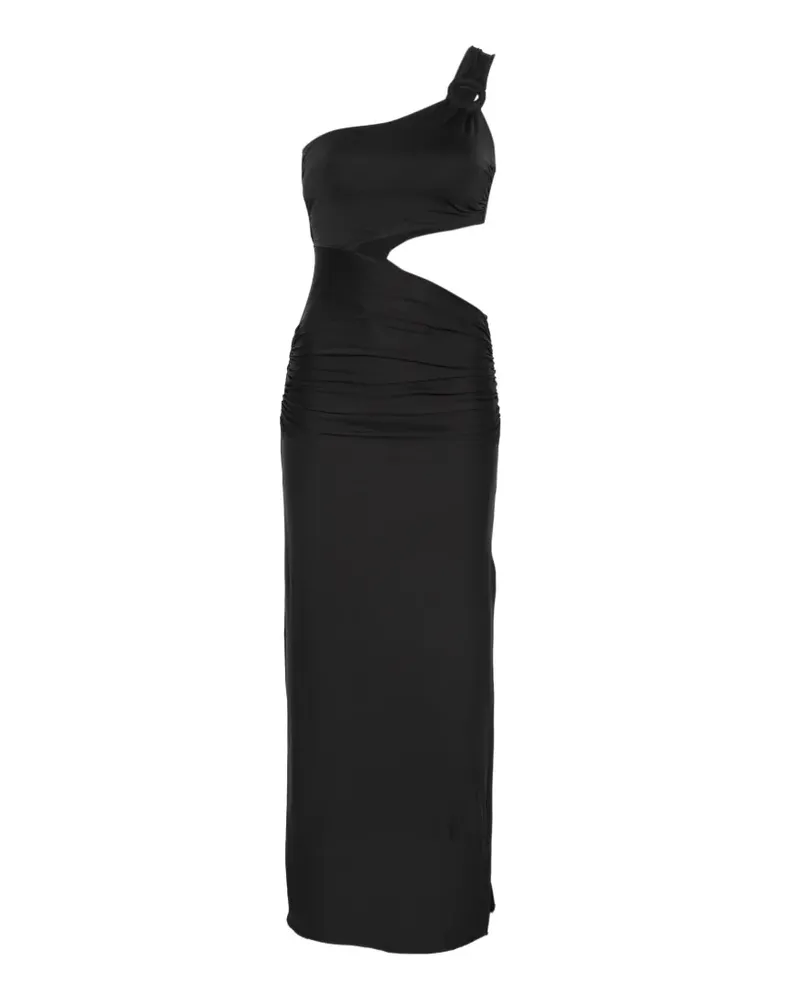 FISICO-Cristina Ferrari one-shoulder maxi dress - Schwarz Schwarz