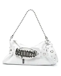 Dsquared2 Gothic Schultertasche Weiß