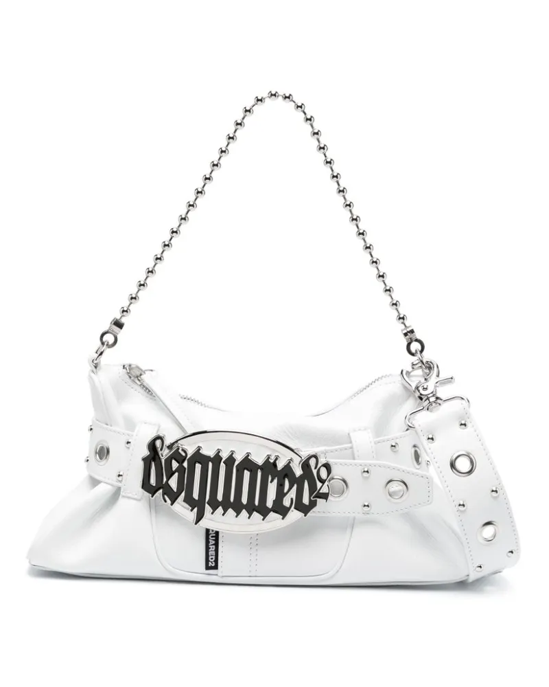 Dsquared2 Gothic Schultertasche - Weiß Weiß