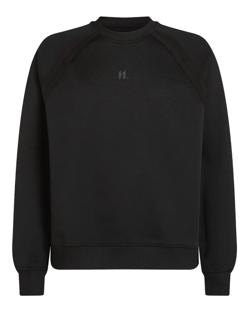 Karl Lagerfeld Sweatshirt mit Raglanärmeln - Schwarz Schwarz