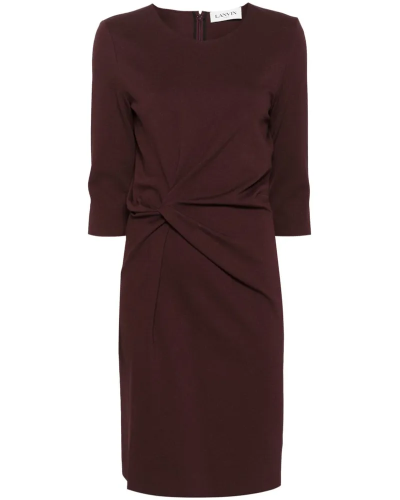 Lanvin Drapiertes Midikleid - Rot Rot
