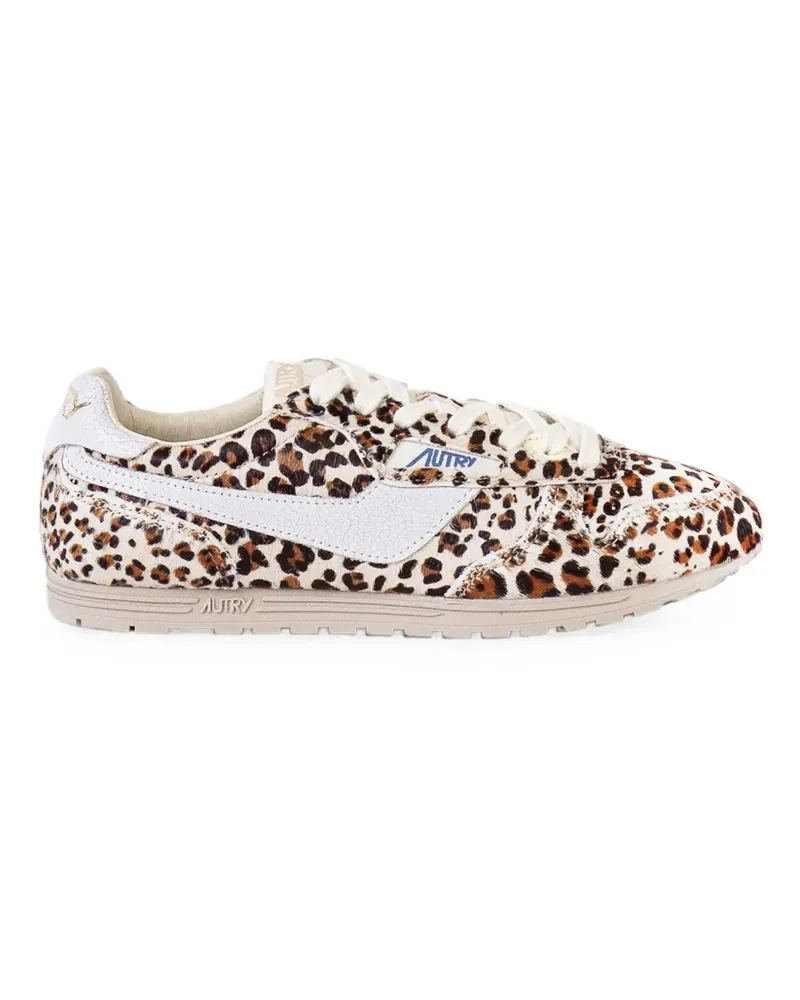 AUTRY leopard-pattern sneakers - Nude Nude