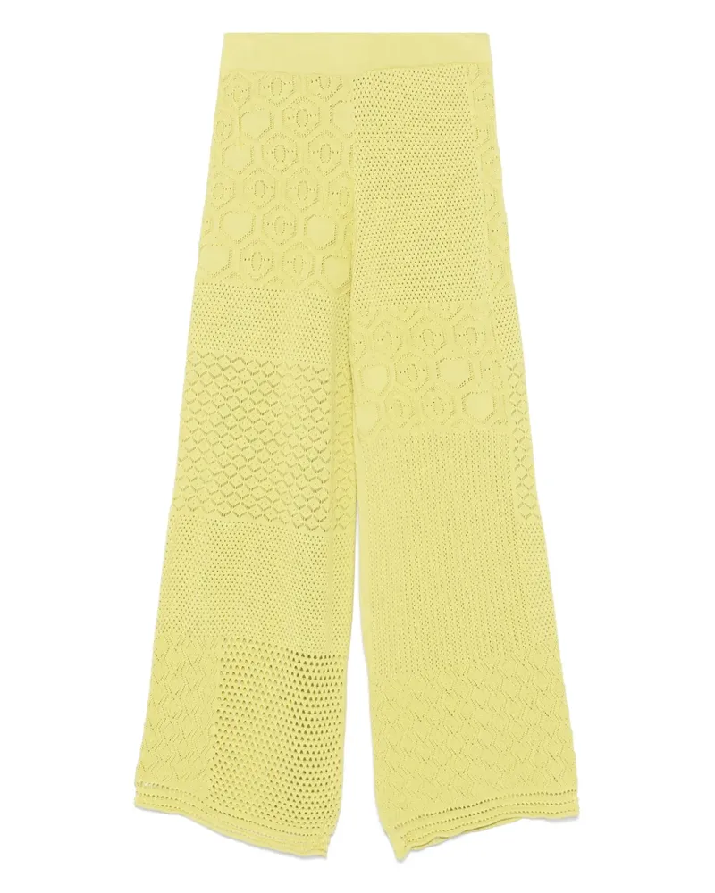 AKEP Gestrickte Hose mit Spitze - Grün Grün