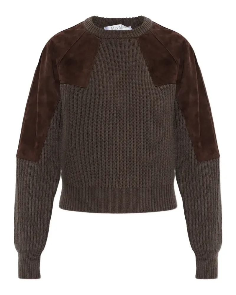 Max Mara Gerippter Pullover aus Wolle und Kaschmir - Braun Braun