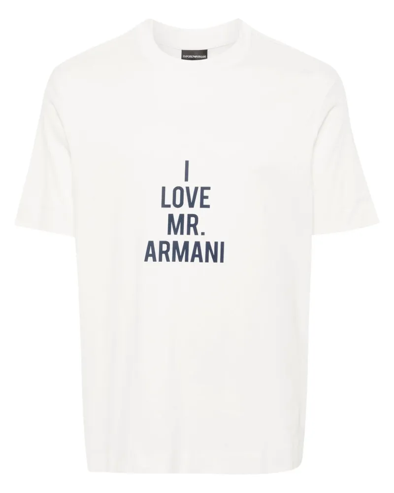 Emporio Armani I Love Mr Armani T-Shirt Weiß