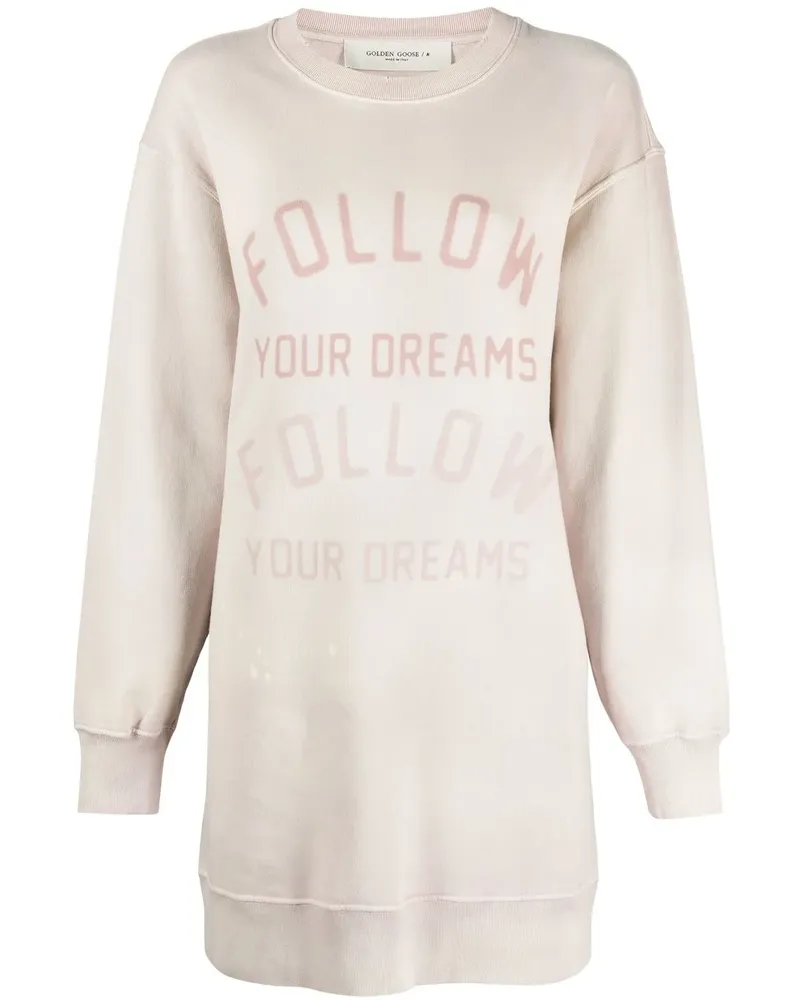 Golden Goose Hemdkleid mit Print - Rosa Rosa
