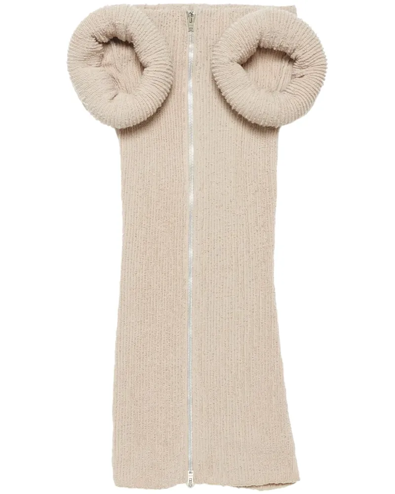 Acne Studios Grob gestricktes Minikleid - Rosa Rosa