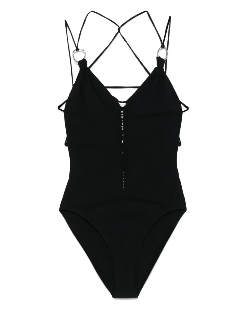 Isabel Marant Federica Badeanzug - Schwarz Schwarz