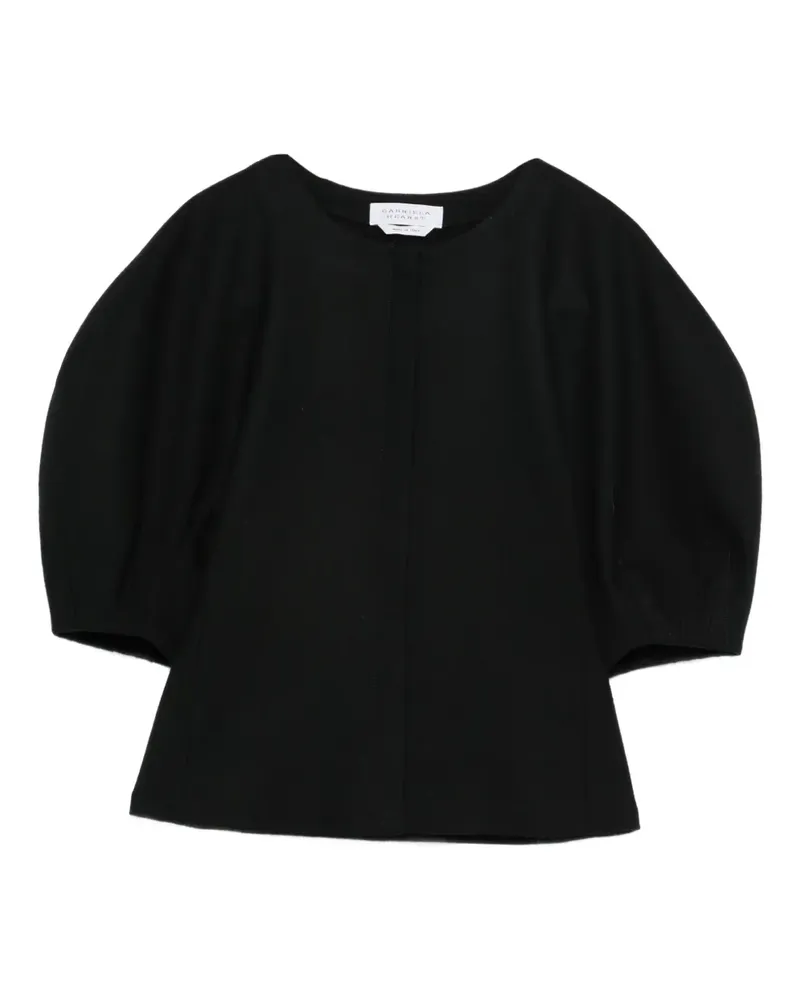 Gabriela Hearst Bluse mit Puffärmeln - Schwarz Schwarz