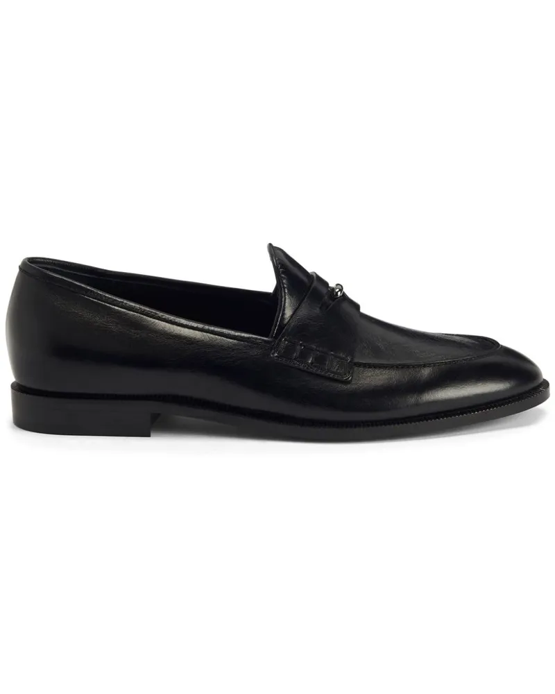 Giuseppe Zanotti Archiel Penny-Loafer aus Leder - Schwarz Schwarz