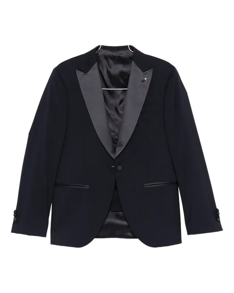 Manuel Ritz peak-lapels suit - Blau Blau