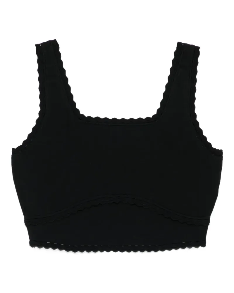 Sandro Oberteil mit Wellensaum - Schwarz Schwarz