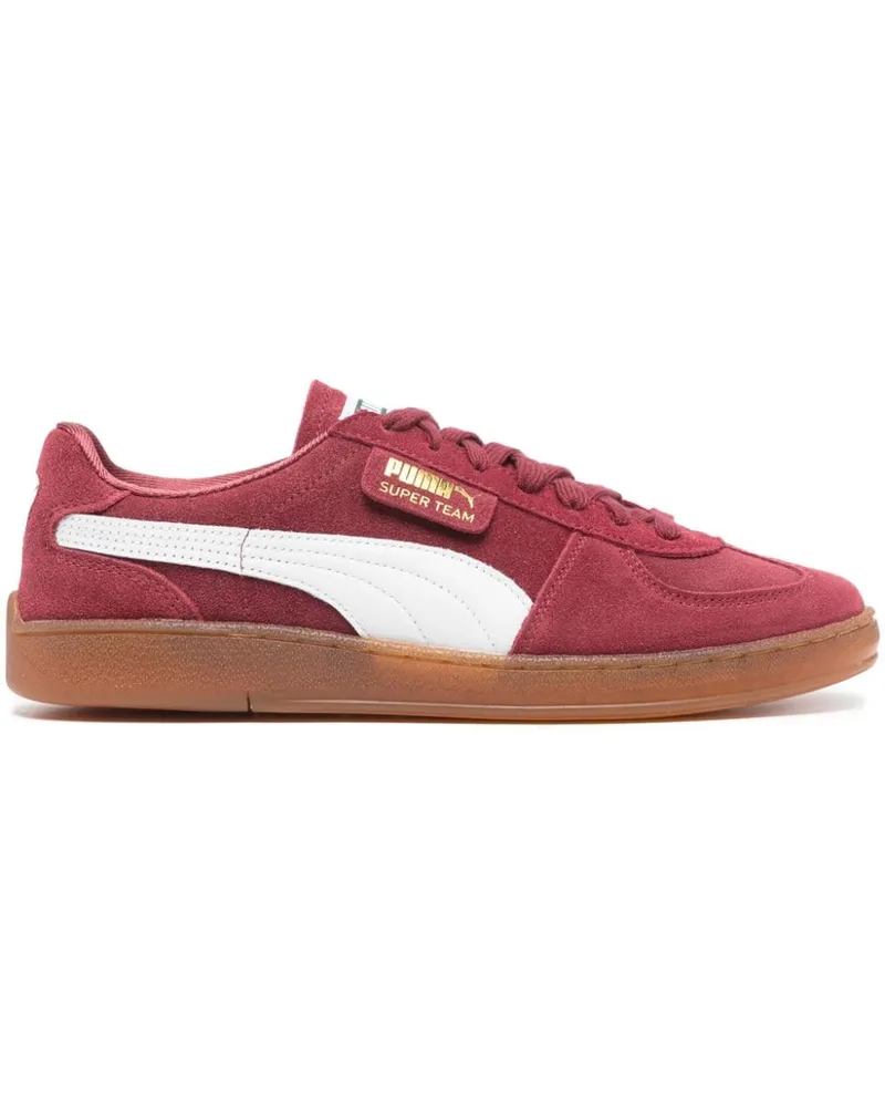 Puma Super Team Sneakers aus Wildleder Rot