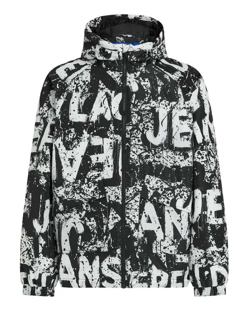 Karl Lagerfeld Kapuzenjacke mit Logo-Print - Schwarz Schwarz