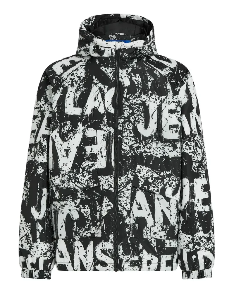 Karl Lagerfeld Kapuzenjacke mit Logo-Print - Schwarz Schwarz
