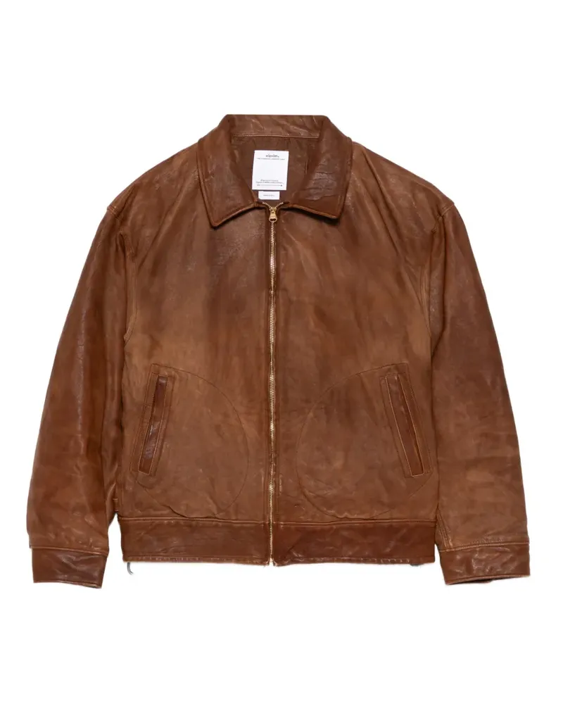 Visvim Strato leather jacket - Braun Braun