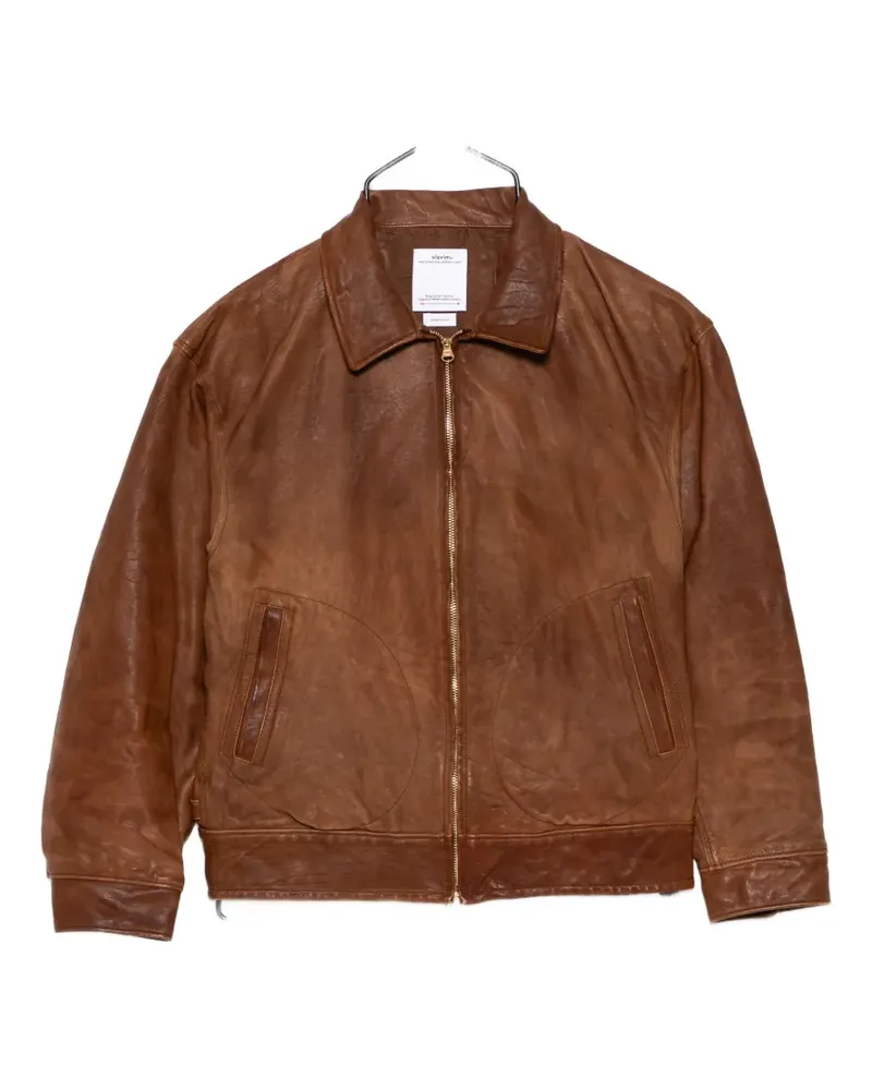 Visvim Strato leather jacket - Braun Braun