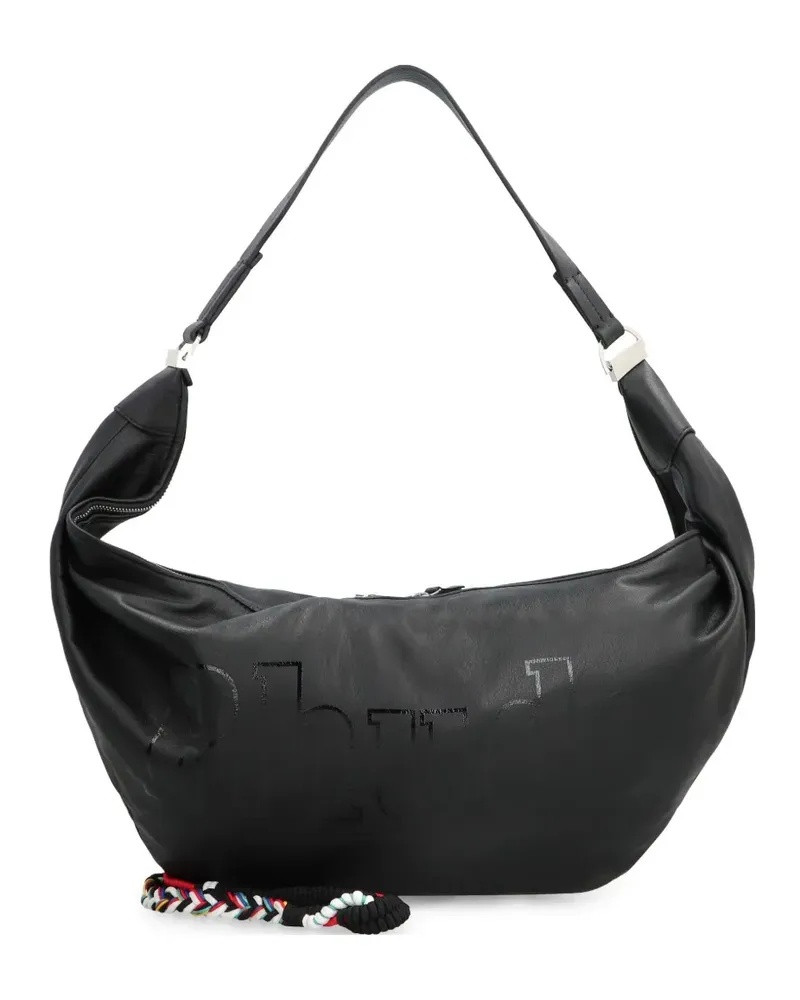 RHUDE Schultertasche aus Leder - Schwarz Schwarz